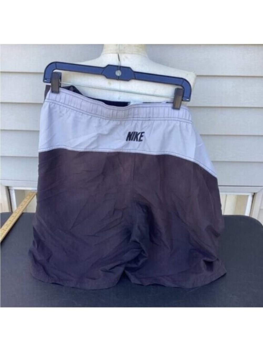 Preppy Streetwear Coquette Utility NIKE Swim Shorts Black Men’s Large - Picture 1 of 5